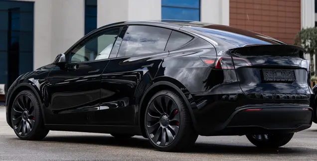 Voor Een Taxi Rit Met Een Tesla Schipholtaxi