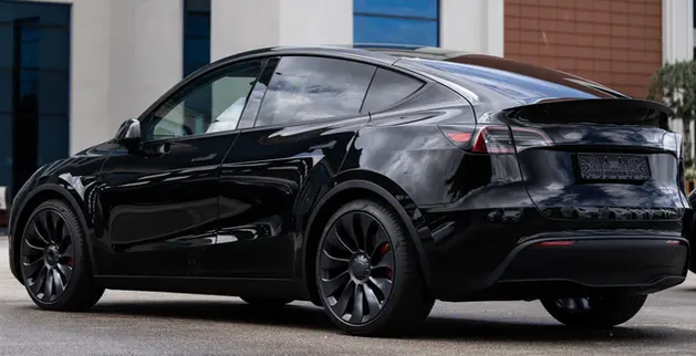 Voor Een Taxi Rit Met Een Tesla